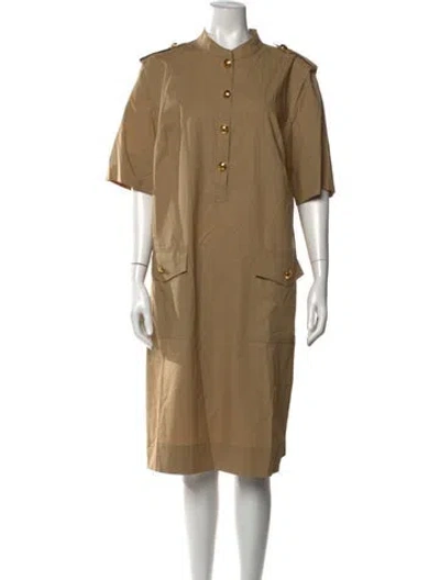 Pre-owned Escada Knee-length Dress W/ Tags In Neutrals