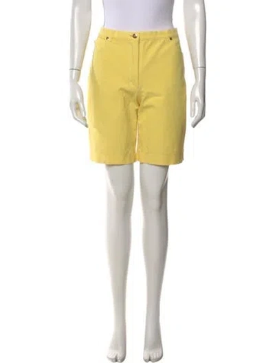 Pre-owned Escada Knee-length Shorts In Yellow
