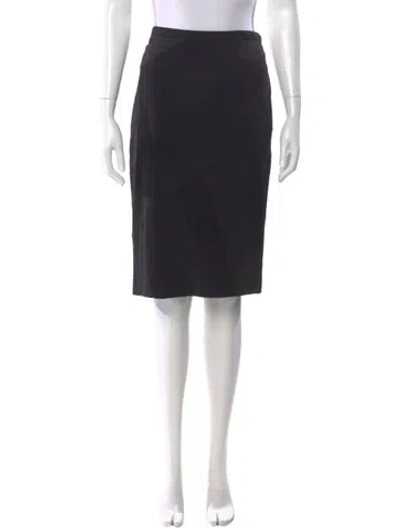 Pre-owned Escada Knee-length Skirt In Black