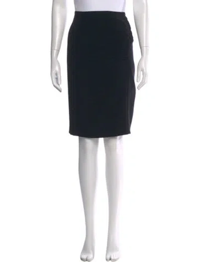 Pre-owned Escada Knee-length Skirt In Black