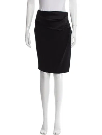 Pre-owned Escada Knee-length Skirt In Black