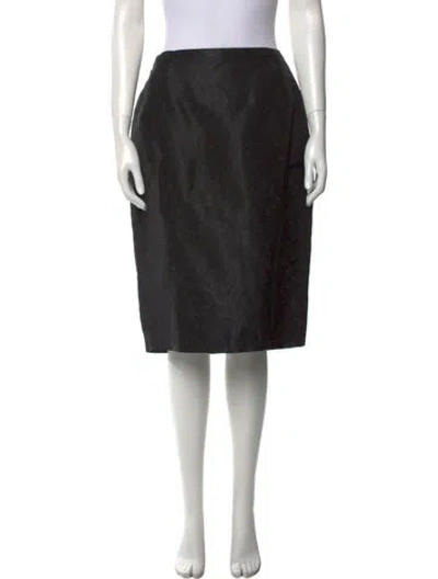 Pre-owned Escada Knee-length Skirt In Black
