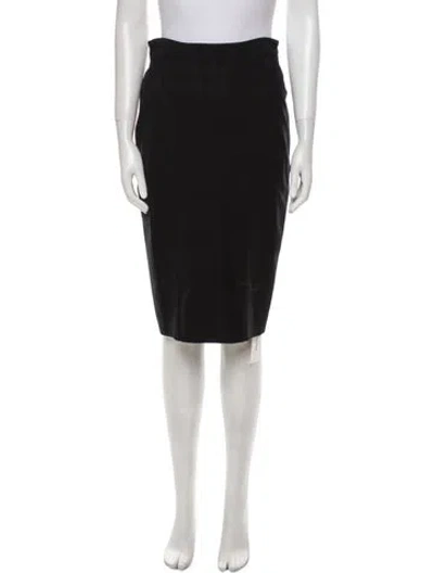Pre-owned Escada Knee-length Skirt In Black