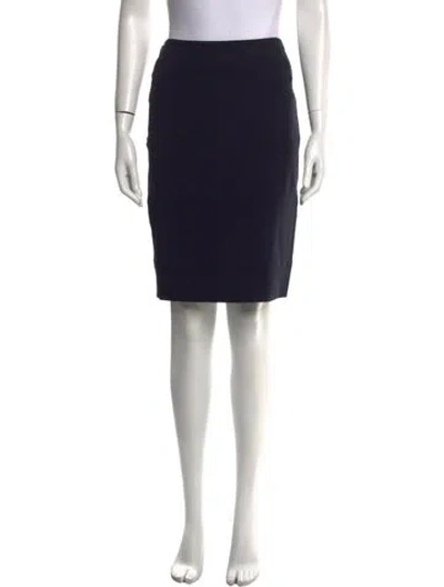 Pre-owned Escada Knee-length Skirt In Black