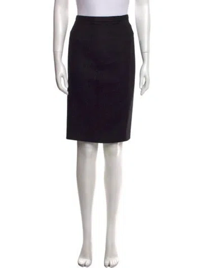 Pre-owned Escada Knee-length Skirt In Black