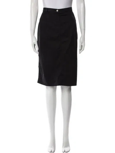Pre-owned Escada Knee-length Skirt In Black