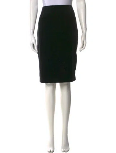 Pre-owned Escada Knee-length Skirt In Black