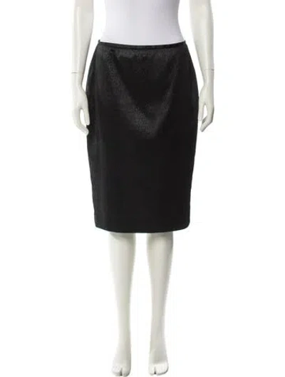 Pre-owned Escada Knee-length Skirt In Black