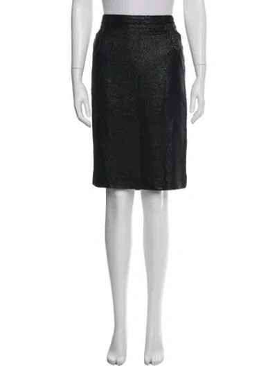 Pre-owned Escada Knee-length Skirt In Black