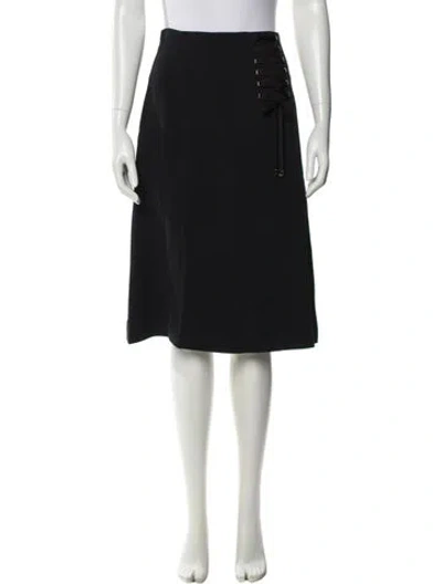 Pre-owned Escada Knee-length Skirt In Black