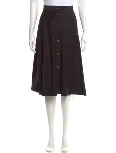 Pre-owned Escada Knee-length Skirt In Black
