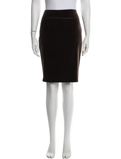 Pre-owned Escada Knee-length Skirt In Black