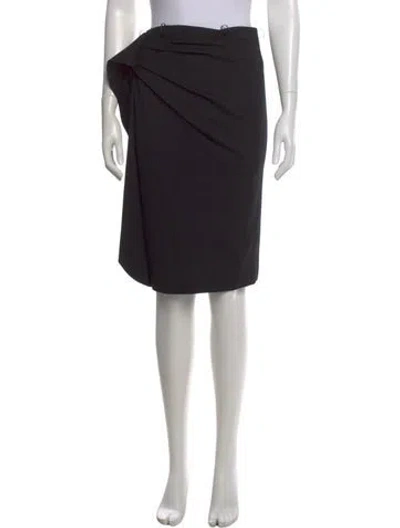 Pre-owned Escada Knee-length Skirt In Black