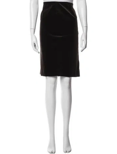 Pre-owned Escada Knee-length Skirt In Black