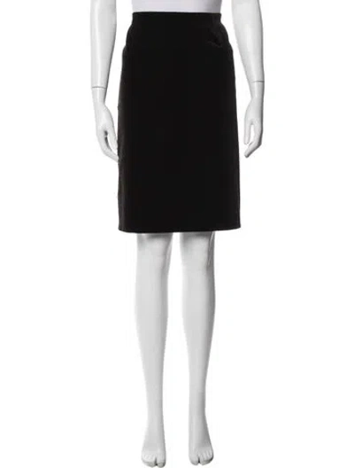 Pre-owned Escada Knee-length Skirt In Black