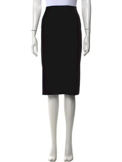 Pre-owned Escada Knee-length Skirt In Black
