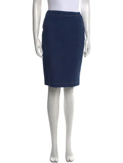 Pre-owned Escada Knee-length Skirt In Blue