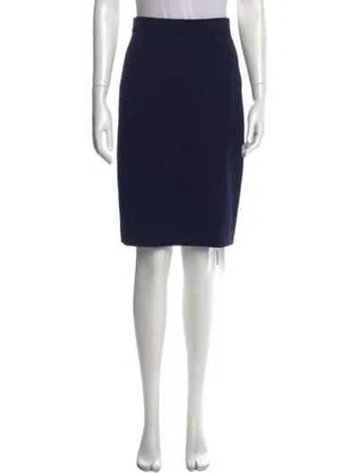 Pre-owned Escada Knee-length Skirt In Blue