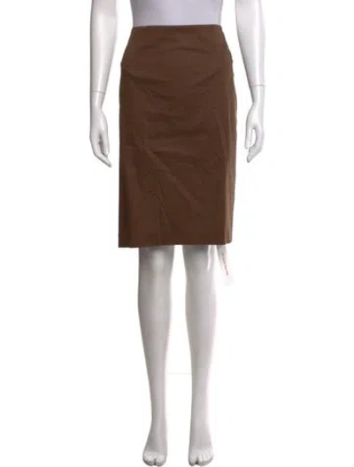 Pre-owned Escada Knee-length Skirt In Brown