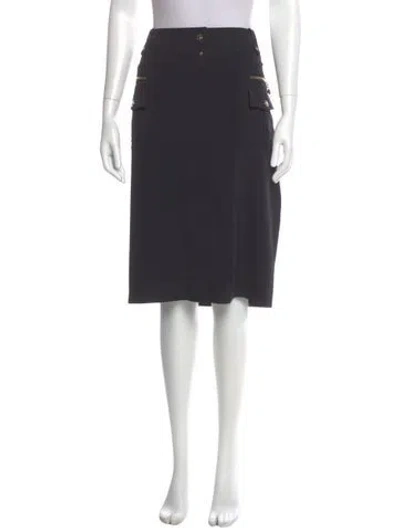 Pre-owned Escada Knee-length Skirt In Gray