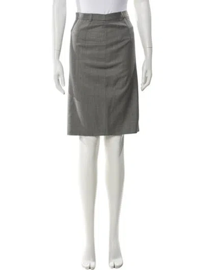 Pre-owned Escada Knee-length Skirt In Gray