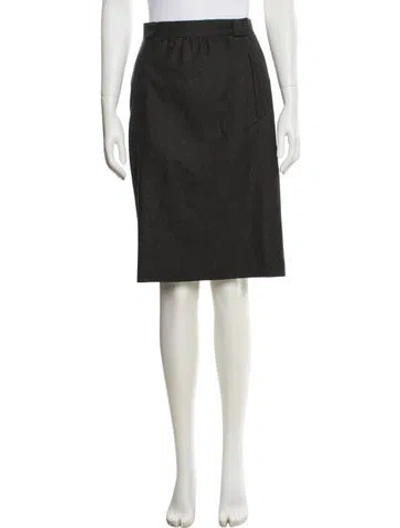 Pre-owned Escada Knee-length Skirt In Gray