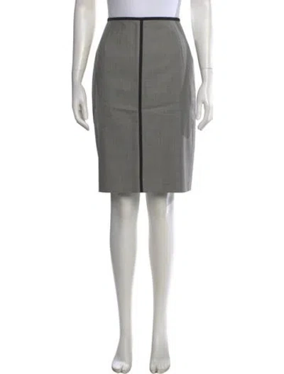 Pre-owned Escada Knee-length Skirt In Gray