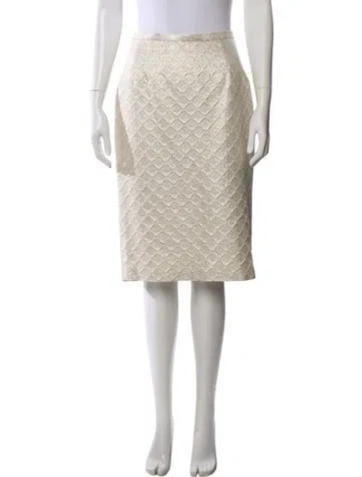 Pre-owned Escada Knee-length Skirt In Neutral