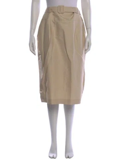 Pre-owned Escada Knee-length Skirt In Neutral