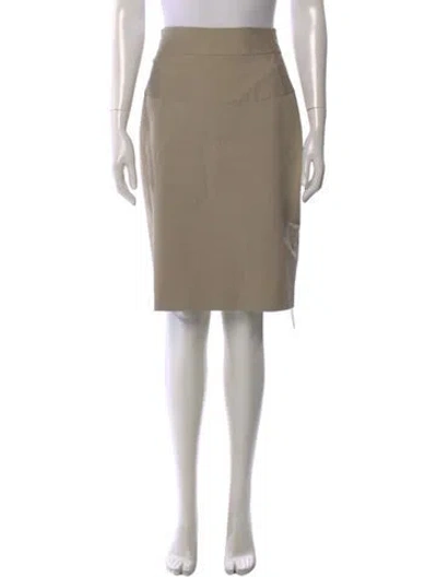 Pre-owned Escada Knee-length Skirt In Neutral