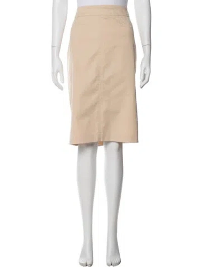 Pre-owned Escada Knee-length Skirt In Neutral