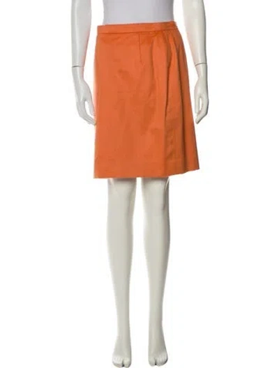 Pre-owned Escada Knee-length Skirt In Orange
