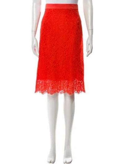 Pre-owned Escada Knee-length Skirt In Orange