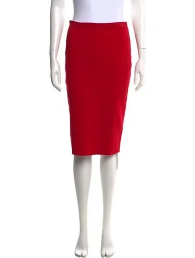 Pre-owned Escada Knee-length Skirt In Red