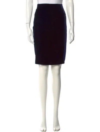 Pre-owned Escada Knee-length Skirt W/ Tags In Black