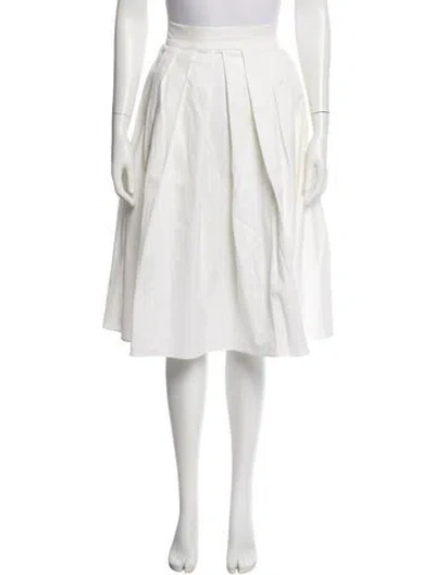 Pre-owned Escada Knee-length Skirt In White