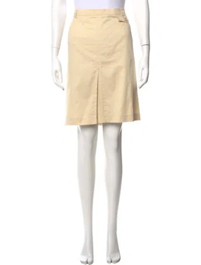 Pre-owned Escada Knee-length Skirt In Yellow