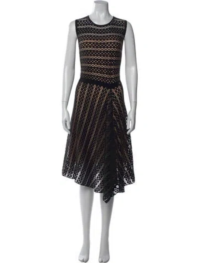 Pre-owned Escada Lace Pattern Midi Length Dress