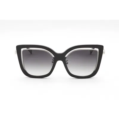 Escada Ladies Black Square Sunglasses Sesa59f In ["grey"]