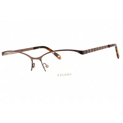 Escada Ladies Brown Oval Eyeglass Frames Ves873