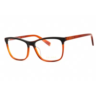 Escada Ladies Brown Rectangular Eyeglass Frames Vesa13