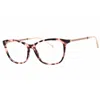 Escada Ladies Brown Rectangular Eyeglass Frames Vesd60