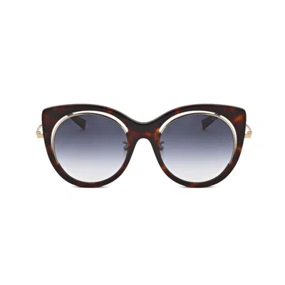 Escada Ladies Brown Round Sunglasses Sesa58f-4 In ["blue"]