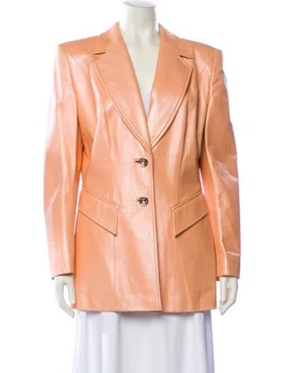 Pre-owned Escada Lamb Leather Peacoat