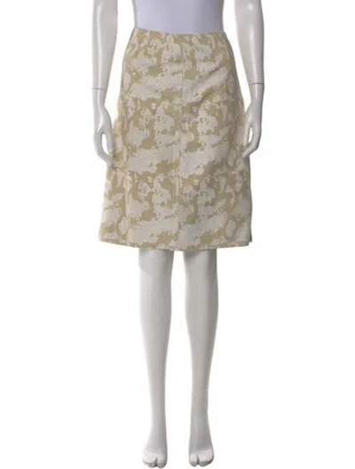 Pre-owned Escada Lambskin Knee-length Skirt In Brown