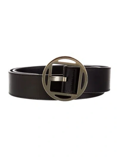 Pre-owned Escada Leather Belt In Black