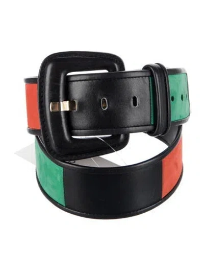 Pre-owned Escada Leather Belt In Black