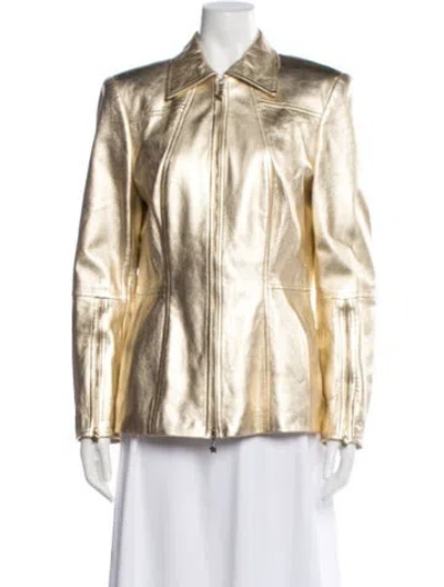 Pre-owned Escada Leather Biker Jacket