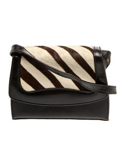 Pre-owned Escada Leather Crossbody Bag In Black