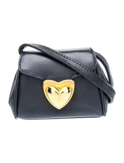 Pre-owned Escada Leather Crossbody Bag In Blue